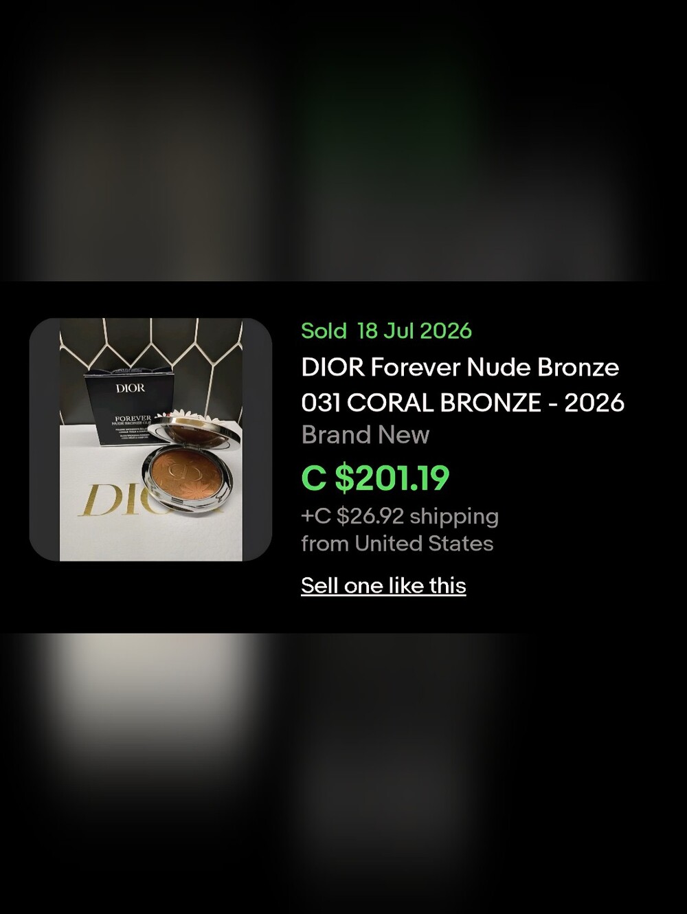 PRICE FIRM✨️Dior Limited Edition Bronzer✨️ - Picture 9 of 9